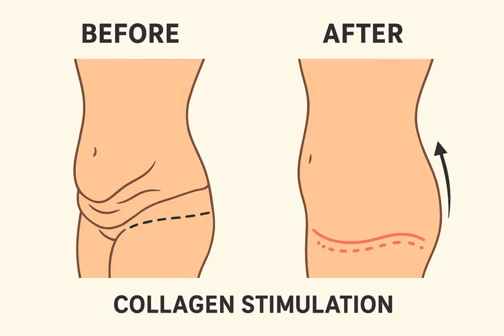 Before and after results for sagging skin after weight loss injections Bridgnorth