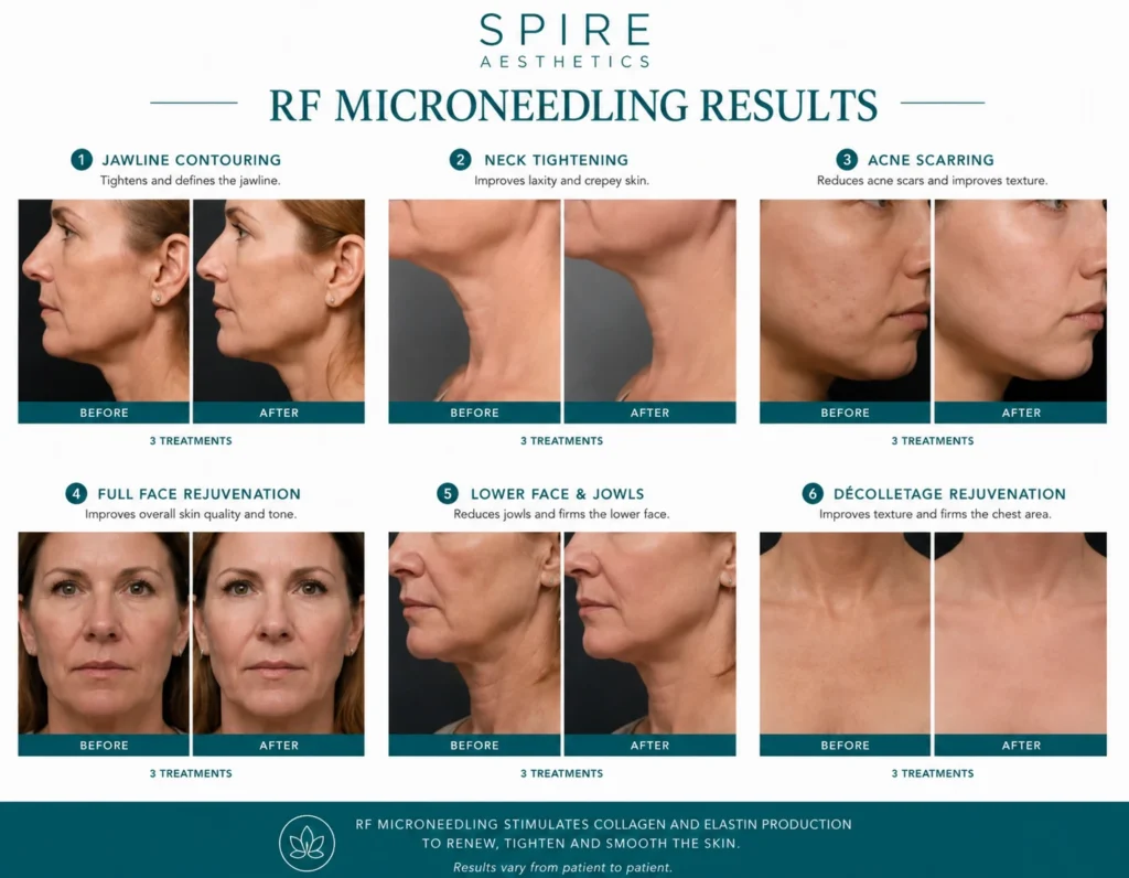 RF Microneedling Skin tightening Bridgnorth results
