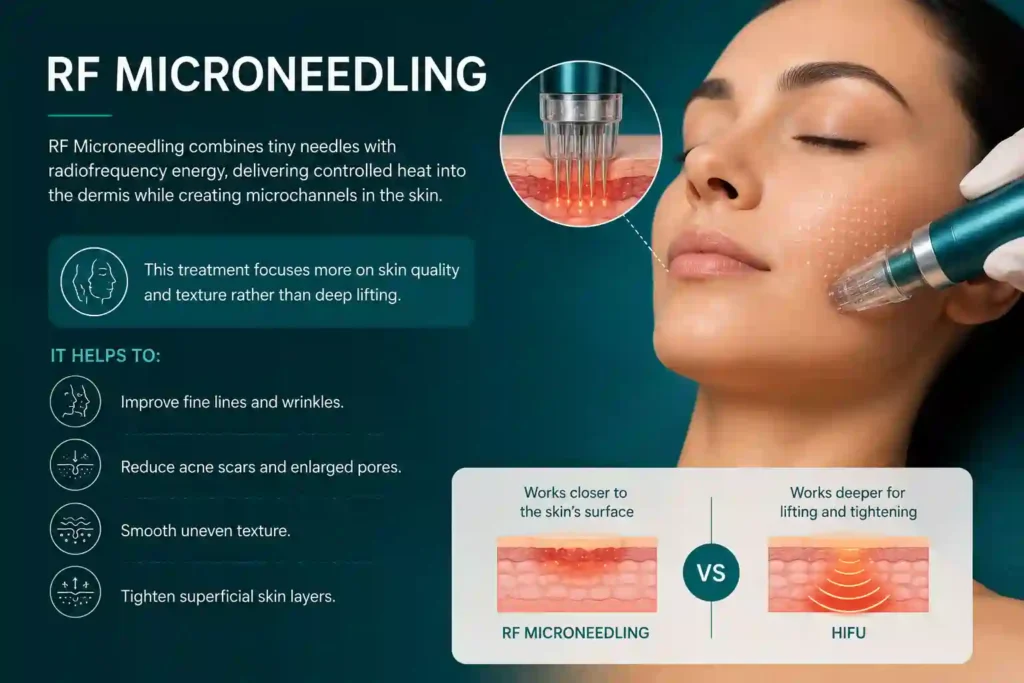 What Does RF Microneedling Do That HIFU Alone Cannot Bridgnorth
