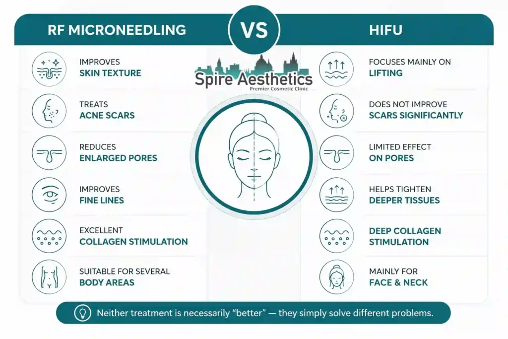 RF Microneedling vs HIFU: Which Treatment Gives Better Results Bridgnorth?